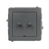 DECO Mechanizm łącznika zwierny żaluzjowego w stylu amerykańskim grafitowy mat