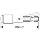 Uchwyt magnetyczny, uchylny, do końcówek wkrętakowych