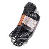 Przedłużacz 3-krotny 2P+Z (Schuko), 5m H05VV-F 3x1,5mm2, Imax=16A, płaska wtyczka, czarny ES-4(GS)/B/5 ORNO