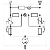 Ogranicznik przepięć NSM-Protector, w formie gniazda, wersja niemiecka (schuko), biel tytanowa (tita