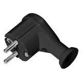 Wtyczka kątowa Uni-Schuko czarna OR-AE-13261/B ORNO