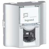 Mosaic 2M Gniazdo Przelotowe 1Xrj45 Kat.5E Ftp 078625 LEGRAND