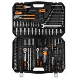 Klucze nasadowe 1/2", 3/8" , 1/4", zestaw 233 szt.