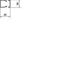 tehalit.LF Kanał elektroinstalacyjny PVC 25x25mm, szary LF2502507030 HAGER
