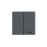 MINI Klawisze podwójne do łączników IP44 (komplet dwóch klawiszy) grafitowy mat