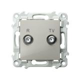 SZAFIR Gniazdo RTV zakończeniowe 10-dB - kolor kaszmirowy beż