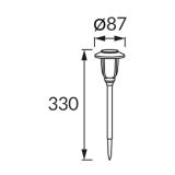 Lampa solarna LED CYPIS LED 0,04W BLACK CW