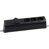 SIMON 480 TS48-210E300K0-44 Listwa poszerzona 3 gn. typ E i płytka 2xRJ45 keystone; złącze w układzi