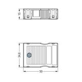 obudowa odciążająca przewody 3-torowa czarna