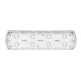 TREND Puszka montażowa pozioma poczwórna biała