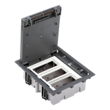 Simon Connect Puszka podłogowa S500 3-modułowa 6x K45 gł. 70mm szary