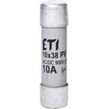 Wkładka topikowa cylindryczna PV gR 900V CH10x38 gR 10A 900V AC DC 002625031 ETI
