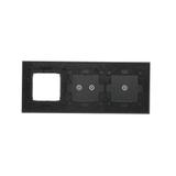 Simon 54 Touch Panel dotykowy S54 Touch 3 moduły 1 pole dotykowe + 2 pola dotykowe poziome + 1 otwór na osprzęt S54 zastygła lawa DSTR3120/73 KONTAKT