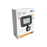 NAŚWIETLACZ LED HELI 10W Z CZUJNIKIEM RUCHU IP65 100LM/W NEUTRALNY BIAŁY 3 LATA GW. ANLUX