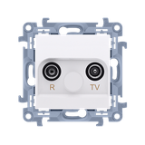 Simon 10 gniazdo antenowe R-TV CAK.01
