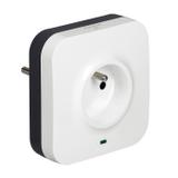 Gniazdo 2P+Z Z Gniazdami Rj45 (1 Wejście + 1 Wyjście) Helmo 050670 LEGRAND