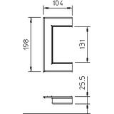 G-KWAO70130RW, Osłona przejścia przez ścianę CB