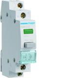 Przełącznik przyciskowy 1NO LED zielona Ith=16A 230VAC SVN413 HAGER