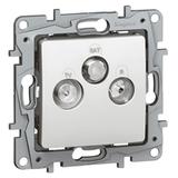 NILOE/NILOE SELECTION - GNIAZDO TV-RD-SAT PRZELOTOWE 14 DB BIAŁE, Legrand