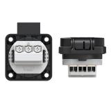 SCHUKO CZARNE 16A IP44 GN.WTYCZ.