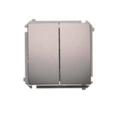 Simon Basic Łącznik schodowy podwójny 10A 250V zaciski śrubowe stal inox BMW6/2.01/21 KONTAKT