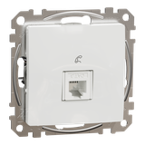 Sedna Design & Elements Gniazdo telefoniczne RJ11 białe SDD111491 SCHNEIDER