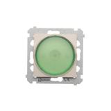 Simon 54 Sygnalizator świetlny LED – światło zielone 230V kremowy