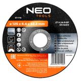 Tarcza szlifierska do metalu 125 x 6.4 x 22.2 mm, 27 A30-S-BF