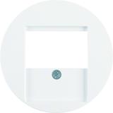 BERKER R.1/R.3 Płytka czołowa do gniazda głośnikowego biały 6810332089 HAGER