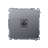 Simon Basic Gniazdo antenowe pojedyncze końcowe stal inox (zastępuje BMAK1.01/..)