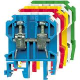 ZSG1-10.0z ,  Złączka szynowa gwintowa, 10,0 mm2, TS 32,35, 1 tor , żółty