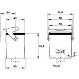 H-B 6 TBFH 29 ZW. OBUDOWA GNIAZDA SWOBODNA 70010400 LAPP KABEL