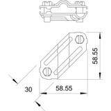 250/VA, ŁĄCZNIK KRZYŻOWY RD10 FL 30 VA
