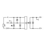 złączka z optoseparatorem 5VDC/24VDC/0,5A/25kHz