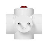 Rozgałęźnik 3x2P, z wyłącznikiem