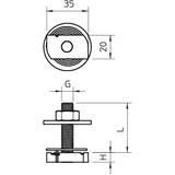 MS41HB M10x30 A4 Śruba z łbem młoteczkowym