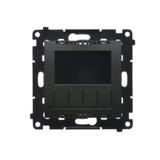 Simon 55 Termostat programowalny z wyświetlaczem Czarny mat