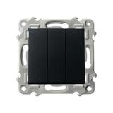 SZAFIR Łącznik potrójny - kolor czarny metalik