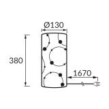 Lampka stołowa LARYSA FOOT E14 BLACK