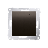 Simon 54 GO Sterownik przyciskowy oświetleniowy - 2 wyjścia 5A sterowany WiFi 230V brąz mat