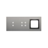 Simon 54 Touch Panel dotykowy S54 Touch 3 moduły 2 pola dotykowe pionowe + 4 pola dotykowe + 1 otwór na osprzęt S54 burzowa chmura DSTR3340/72 KONTAKT