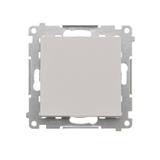 Simon 55 Przycisk zwierny pojedynczy rozwierny bez piktogramu szybkozłączka Jasnoszary mat