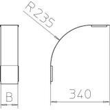 DBV 110 200 F DD, Pokrywa łuku pionowego 90°