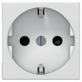 Mosaic Gn 2P+Z Schuko Podłączenie Przez Zaciski Śrubowe-2 Moduły Białe 16A-250V 077213 LEGRAND