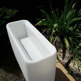 Nowodvorski lampa stojąca zewnętrzna (świecąca donica) Flowerpot L 2xE27 biała 9713