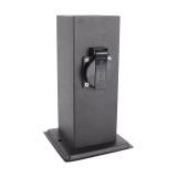 Gniazdo wtyczkowe PORT 22 2x230V D BLACK