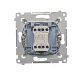 Simon 54 Łącznik krzyżowy z podświetleniem LED 10A 250V szybkozłączka biały DW7L.01/11 KONTAKT
