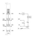 moduł 8DI 24V DC 3,0ms WAGO