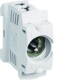 Gniazdo bezp. z tworzywa D01/1 E14 1P SIS 16A 400VAC TS35 zac.kl. 35mm2 LD042 HAGER