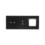 Simon 54 Touch Panel dotykowy S54 Touch 3 moduły 2 pola dotykowe poziome + 2 pola dotykowe pionowe + 1 otwór na osprzęt S54 zastygła lawa DSTR3230/73 KONTAKT